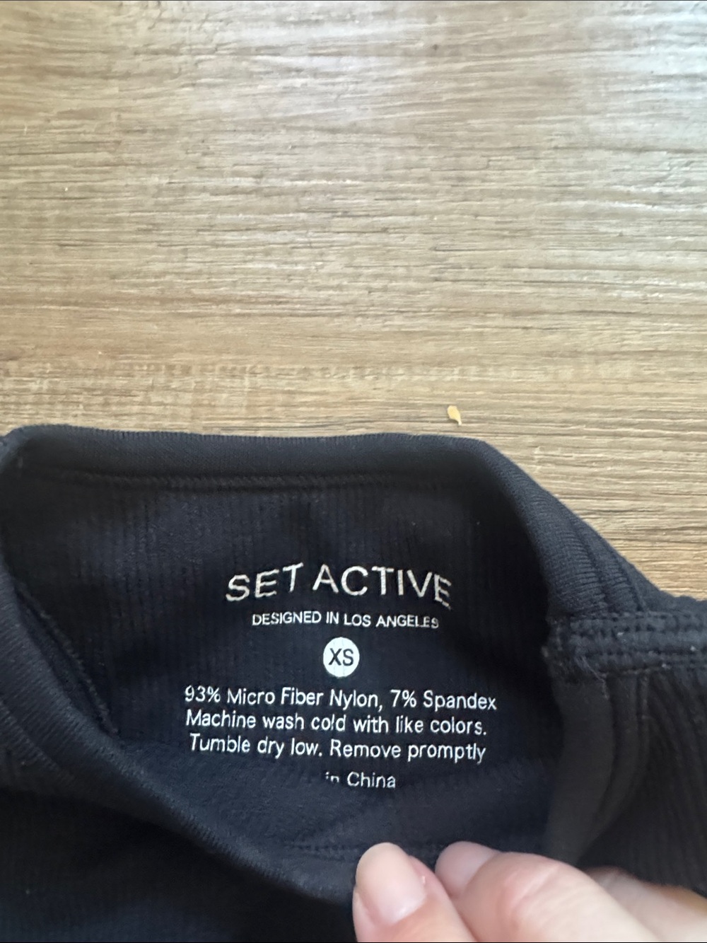 SET Active Black Tank XS - Picture 2 of 3